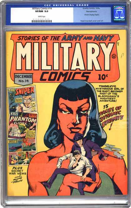 CGC Graded Comics - Military Comics #14 (CGC)