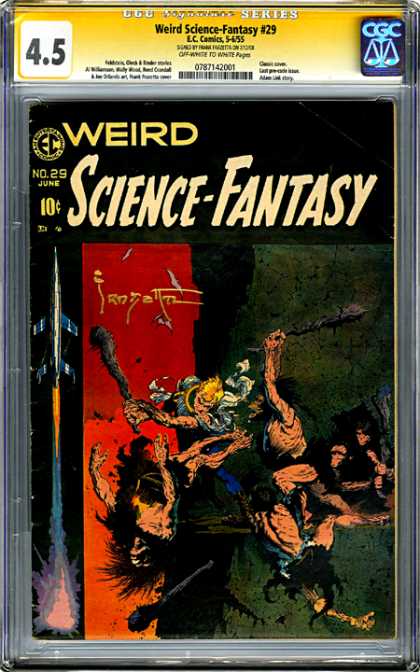 CGC Graded Comics - Weird Science-Fantasy #29 (CGC) - Weird Science Fantasy - Ec Comics - Caveman - Blonde Guy - Jet