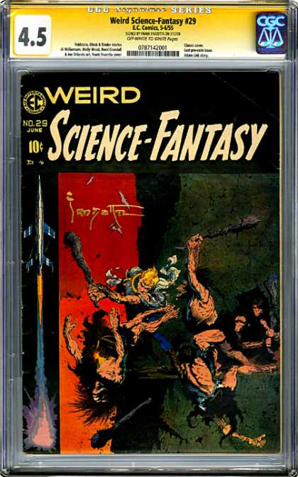Weird Science Fantasy - Ec Comics - Caveman - Blonde Guy - Jet CGC Graded Comics - Weird Science-Fantasy #29 (CGC) - Weird Science Fantasy - Ec Comics - Caveman - Blonde Guy - Jet
