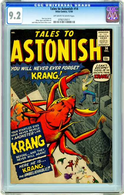 Ac - Ac Comics - Astonish - Krang - Giant Spider CGC Graded Comics - Tales to Astonish #14 (CGC) - Ac - Ac Comics - Astonish - Krang - Giant Spider