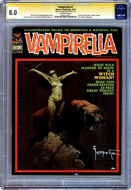 CGC Graded Comics - Vampirella #7 (CGC) - Vampirella - Witch Woman - Trilogy - 80 - 7