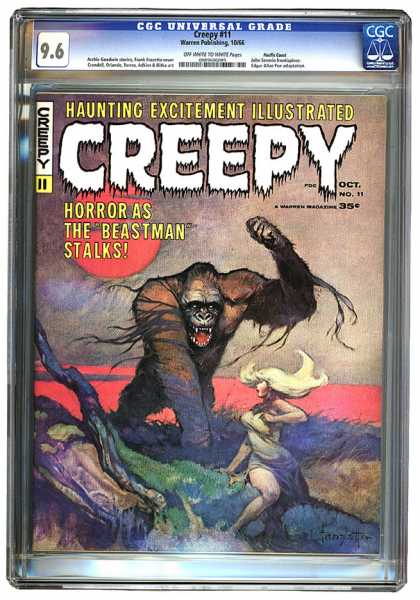 CGC Graded Comics - Creepy #11 (CGC) - Beastman - Creepy - Ape - Blonde - Woman