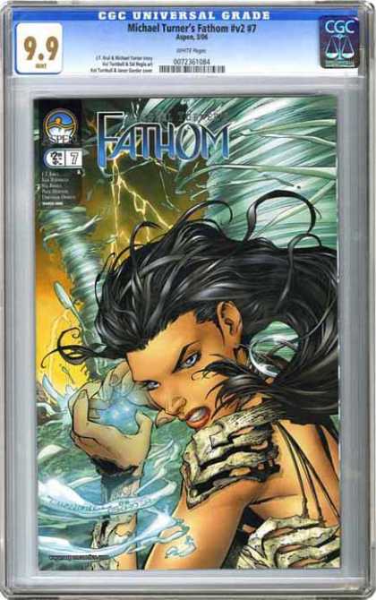 CGC Graded Comics - Michael Turner's Fathom #7 (CGC) - Fathom - Magic - Woman - Storm - Nature
