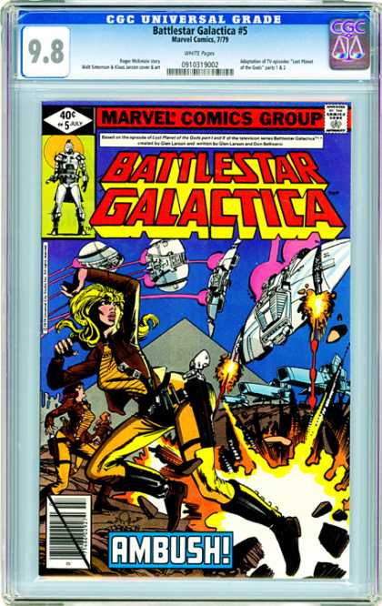 CGC Graded Comics - Battlestar Galactica #5 (CGC) - Battlestar Galactica - Marvel Comics Group - Approved By The Comics Code - Superhero - Ambush