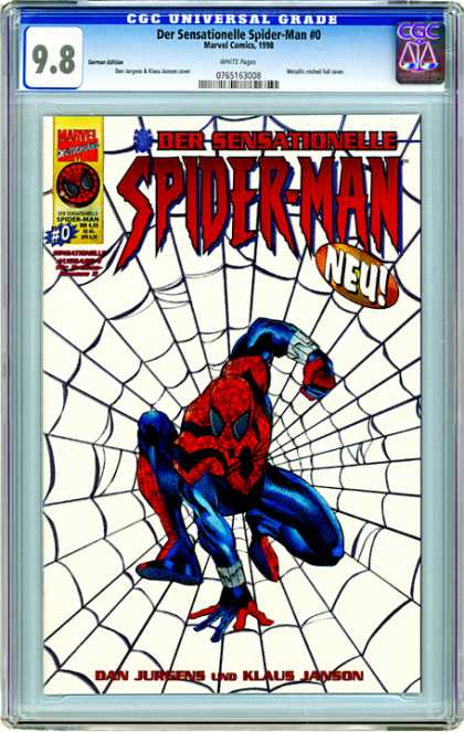 CGC Graded Comics - Der Sensationelle Spider-Man #0 (CGC) - Spiderman - European Edition - Marvel Comics - Edition 0 - Mint Condition