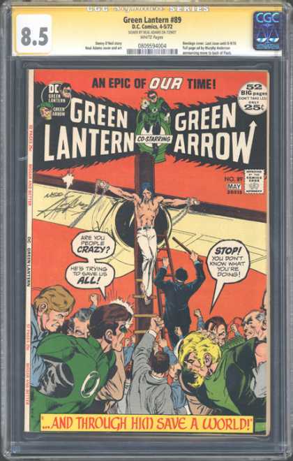 CGC Graded Comics - Green Lantern #89 (CGC) - Dc - Superhero - Green Arrow - Green Lantern - Cruxifixion
