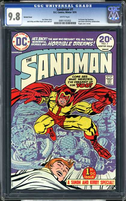 CGC Graded Comics - Sandman #1 (CGC) - The Sandman - Dc - A Simon And Kirby Special - 1st Dc Issue - No 1 Winter Issue