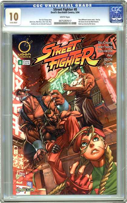 CGC Graded Comics - Street Fighter #8 (CGC) - Fight - Muscle - Fit - Super Star - Battle