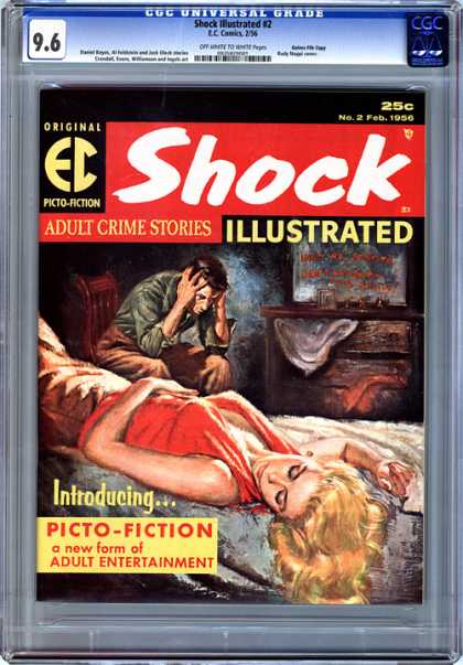 CGC Graded Comics - Shock Illustrated #2 (CGC) - Shock - Adult Crime Stories - Picto-fiction - Woman - Bed