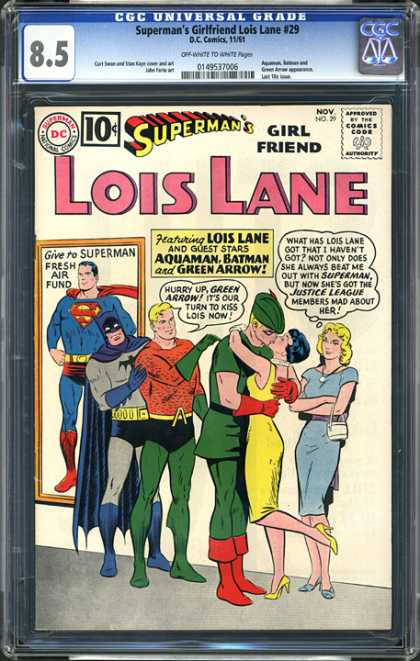 CGC Graded Comics - Superman's Girlfriend Lois Lane #29 (CGC) - Green Arrow - Women - Batman - Superman - Woman