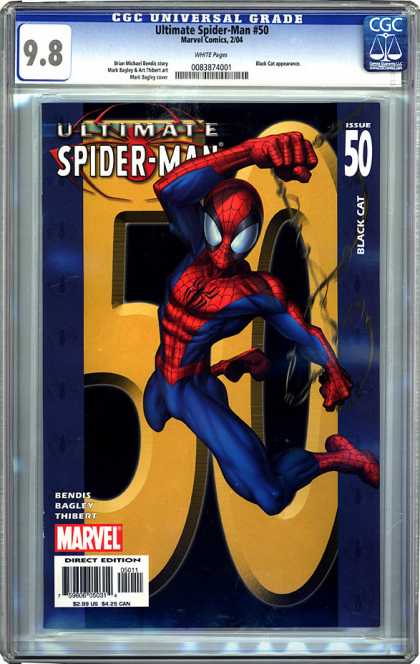 CGC Graded Comics - Ultimate Spider-Man #50 (CGC) - Ultimate Spider Man - Black Cat - Bendis - Eagley - Thibert