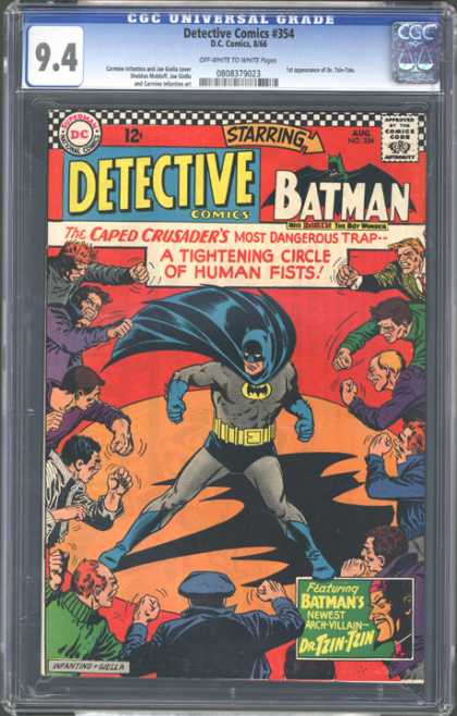 CGC Graded Comics - Detective Comics #354 (CGC) - Detective Comics - Batman - Robin - Dc Comics - Dr Tzin-tzin