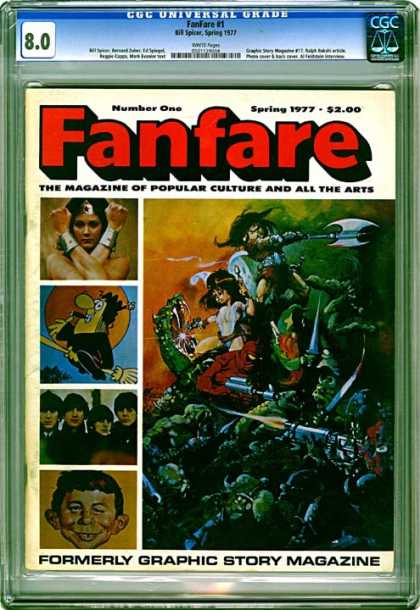 CGC Graded Comics - FanFare #1 (CGC) - Fanfare - Number One - The Magazine Of Popular Culture And All The Art - Woman - Axe