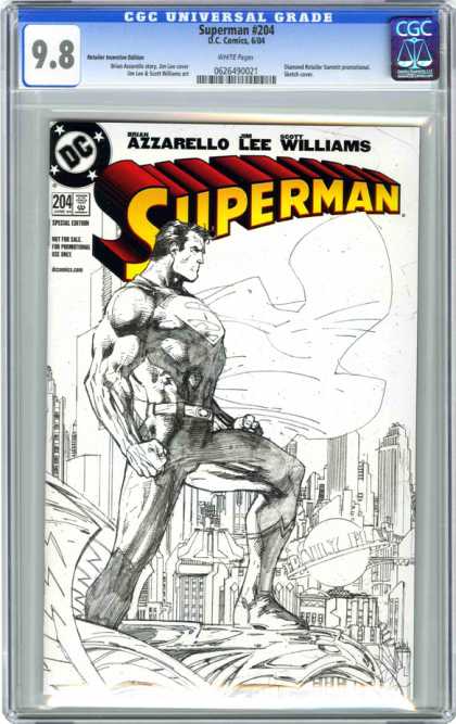 CGC Graded Comics - Superman #204 (CGC) - Superman - Azzarello Lee Williams - Superman 204 - 98 - Dc
