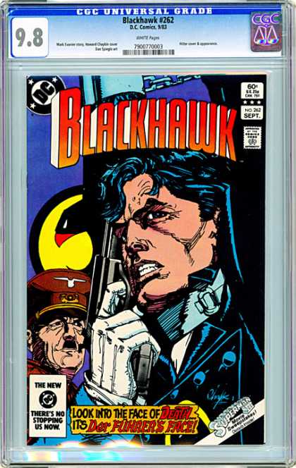 CGC Graded Comics - Blackhawk #262 (CGC) - Black Hawk - Cgc Universal Grade - 98 - No 262 - Look Into The Face Of Death