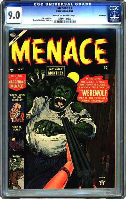 CGC Graded Comics - Menace #3 (CGC) - 90 - Universal - Menace - 3 - Werewolf