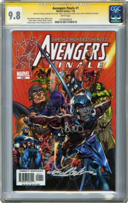 CGC Graded Comics - Avengers Finale #1 (CGC) - Earths Mightiest Heroes - Finale - Captain America - Thor - Iron Man