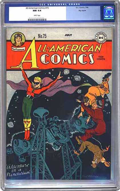 CGC Graded Comics - All-American Comics #75 (CGC) - Superhero - Planetarium - Adventure - Stars - Planets