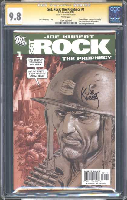 CGC Graded Comics - Sgt. Rock: The Prophecy #1 (CGC) - War - Soldier - Prophecy - Joe Kubert - Sgt Rock
