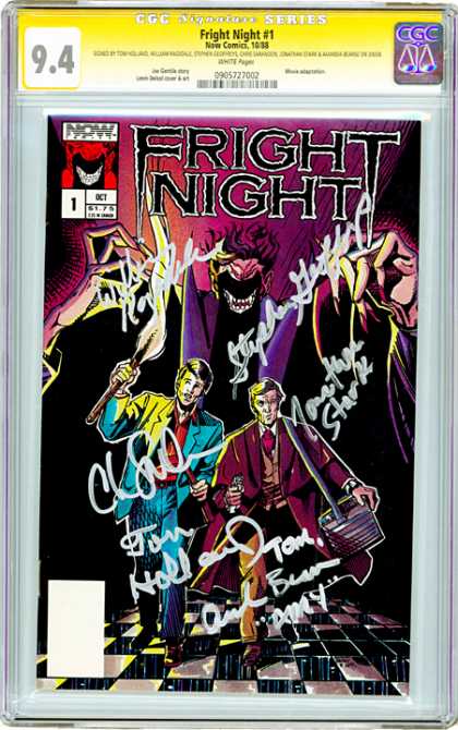 CGC Graded Comics - Fright Night #1 (CGC) - The Shadow Knows - Running From Your Fears - Let The Fire Light The Way - Outrun Yourself - The Light Is Eaten By The Darkness
