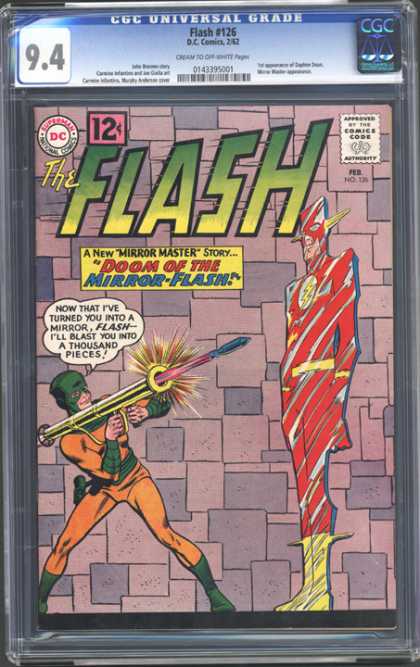 CGC Graded Comics - Flash #126 (CGC) - Doom Of The Mirror Flash - Dc Comics - Yellow Boots - Rocket Launcher - Green Mask