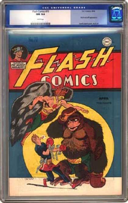 CGC Graded Comics - Flash Comics #70 (CGC) - Flash Comics - Superman - Dc - Moon - National Comics