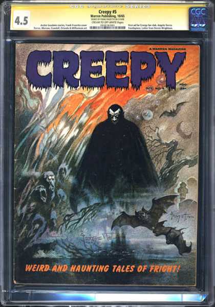 CGC Graded Comics - Creepy #5 (CGC) - Creepy Comic - Issue Number 5 - Weird And Haunting Tales - Scary Comic - Fright
