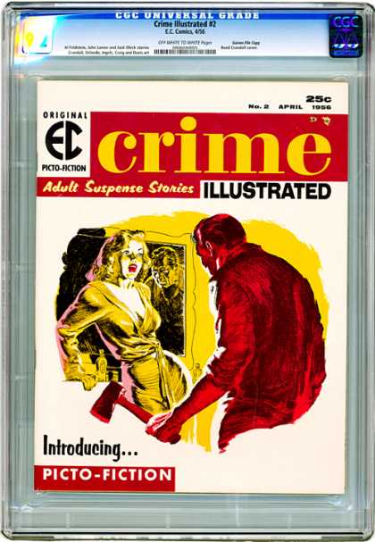 CGC Graded Comics - Crime Illustrated #2 (CGC) - Crime - Illustrated - 25cent - Picto-fiction - Girl