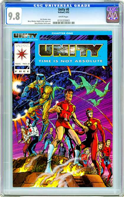 CGC Graded Comics - Unity #0 (CGC) - Time Is Not Bsolute - Unity - Chapter One - Aug No 9 - Surprised