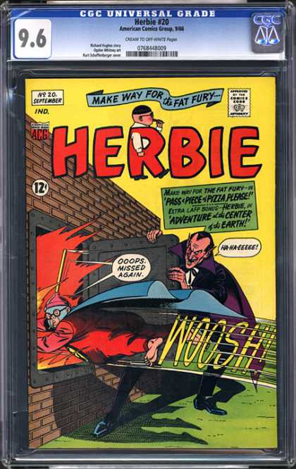 CGC Graded Comics - Herbie #20 (CGC) - Herbie - Flames - Brick Wall - Oops Missed Again - Sucker