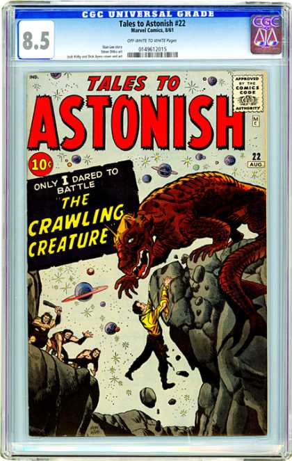 CGC Graded Comics - Tales to Astonish #22 (CGC) - Plantets - Stars - One Man - One Animal - Stones