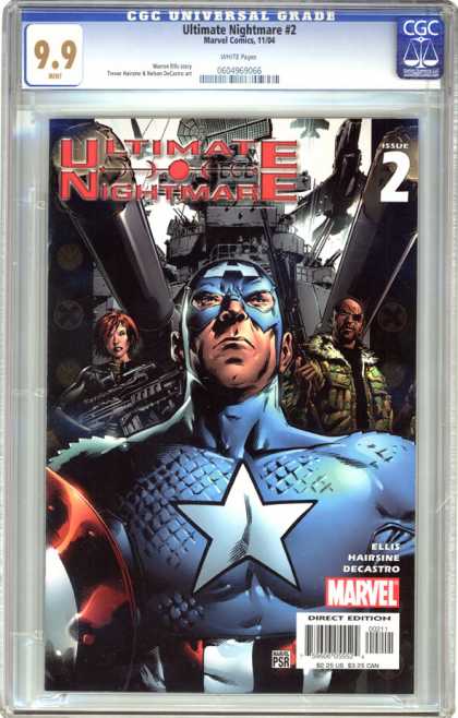 CGC Graded Comics - Ultimate Nightmare #2 (CGC) - Blue Suit - Guns - Crime - Battleship - Jets