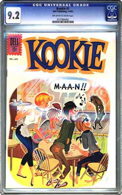 CGC Graded Comics - Kookie #1 (CGC) - Kookie - M-a-a-n - Musical Notes - Cafe - Waitress