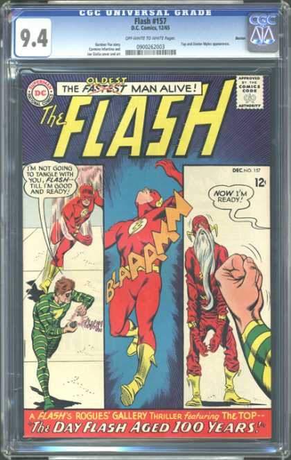 CGC Graded Comics - Flash #157 (CGC) - Flash - Comics - Red - Cartoons - Green