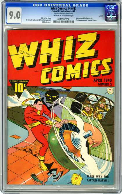 CGC Graded Comics - Whiz Comics #4 (#3) (CGC)