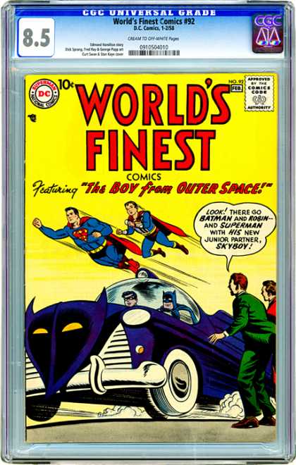 CGC Graded Comics - World's Finest Comics #92 (CGC)