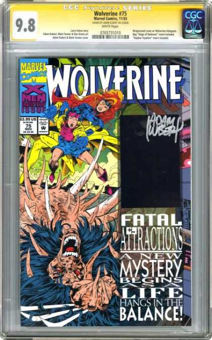 CGC Graded Comics - Wolverine #75 (CGC) - Marvel - Wolverine - Fatal Attractions - November - X-men