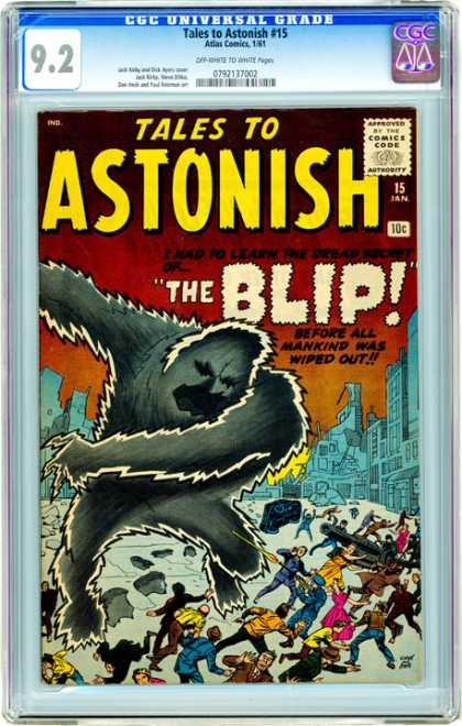 CGC Graded Comics - Tales to Astonish #15 (CGC) - Tales To Astonish - Blip - Destruction - Mob - Monster