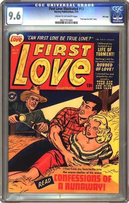 CGC Graded Comics - First Love Illustrated #13 (CGC) - First Love - Farmer - Hayloft - Confessions Of A Runaway - Life Of Torment