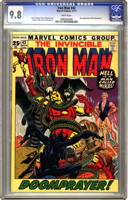 CGC Graded Comics - Iron Man #43 (CGC) - Hell Is Man Called Mikas - Monsters - Man - Woman - Doomprayer