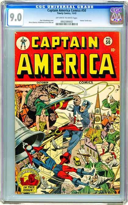 CGC Graded Comics - Captain America Comics #50 (CGC)