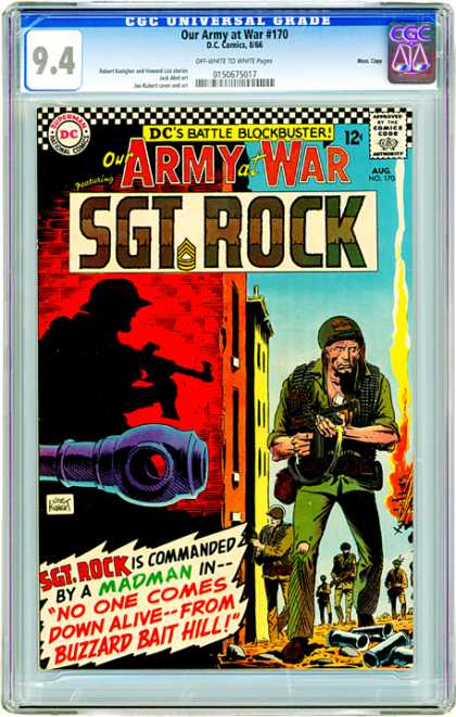 CGC Graded Comics - Our Army at War #170 (CGC) - Madman - Soldier Stands Alone - No One Comes Down Alive - Buzzard Bait Hill - Commanded