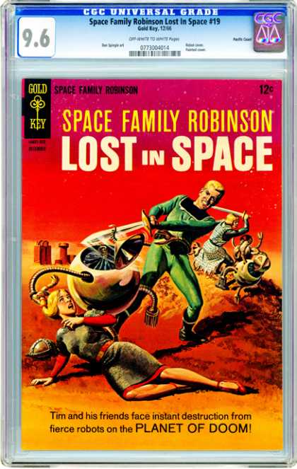 CGC Graded Comics - Space Family Robinson Lost In Space #19 (CGC) - Gold Key - Lost In Space - Man - Space Family Robinson - Planet Of Doom