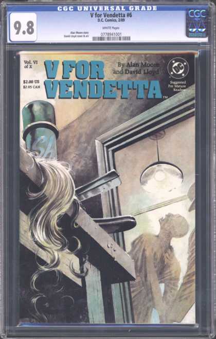 CGC Graded Comics - V for Vendetta #6 (CGC) - Hair - Light - Doorway - Scream - Apprehended