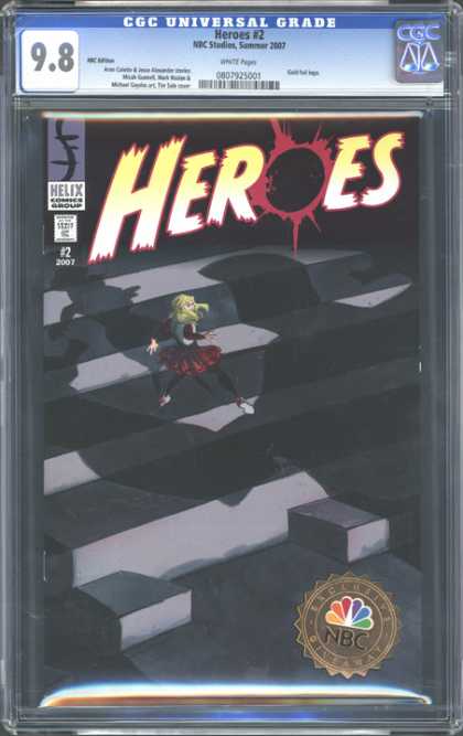 CGC Graded Comics - Heroes #2 (CGC) - Heroes - Shadows - Ledger - Woman - Helix