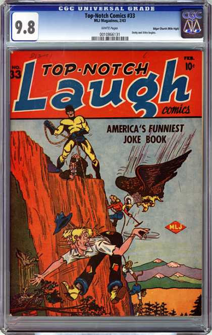 CGC Graded Comics - Top-Notch Comics #33 (CGC) - Top Notch - Laugh - Americas Funniest Joke Book - Mlj - Feb 10