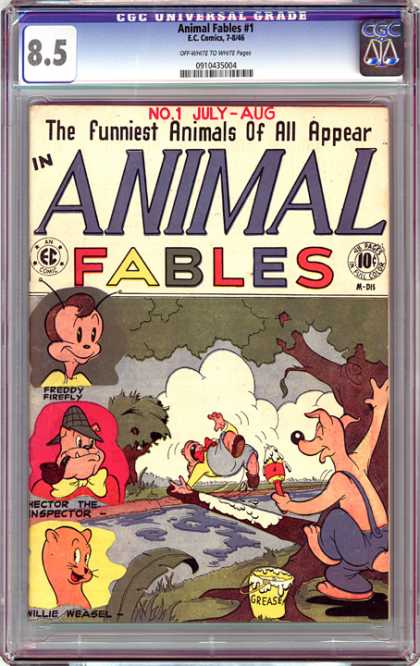 CGC Graded Comics - Animal Fables #1 (CGC) - Animal Fables - Eccomics - The Funniest Animals - Tree - Freddy Firefly