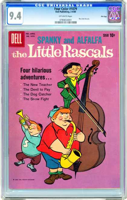 CGC Graded Comics - Four Color #1079 (CGC) - Dell - Spanky And Alfafa - Cello - The Little Rascals - Trumpet