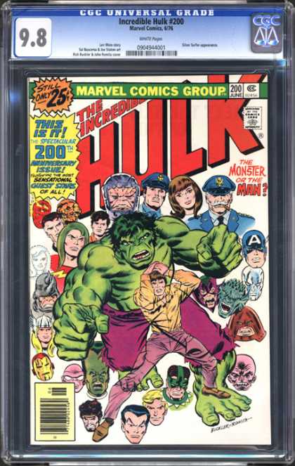 CGC Graded Comics - Incredible Hulk #200 (CGC) - Marvel - The Hulk - Police - Faces - Monster