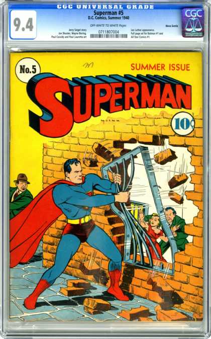 CGC Graded Comics - Superman #5 (CGC) - Superman